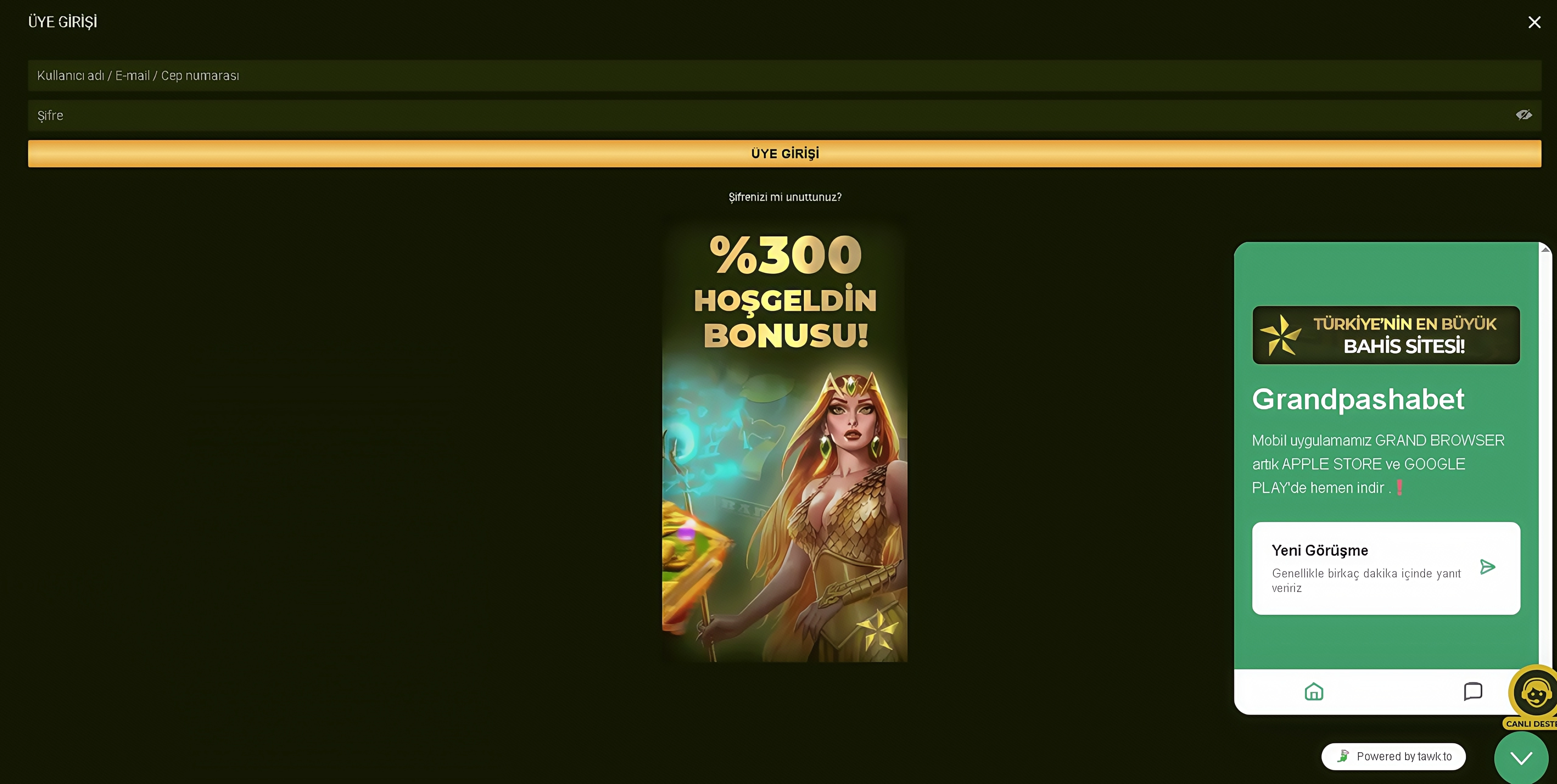 Grandpashabet'e nasıl giriş yapılır?